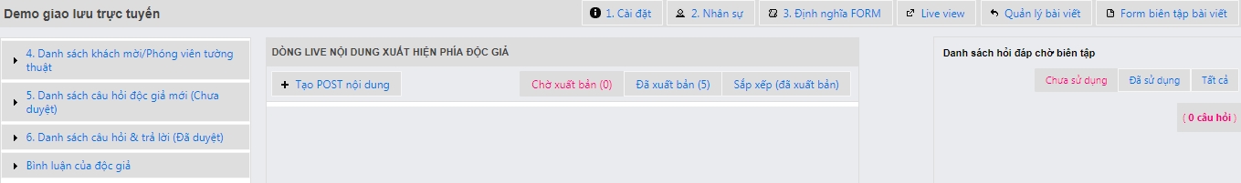 huong dan lam bai giao luu truc tuyen dang hoi dap