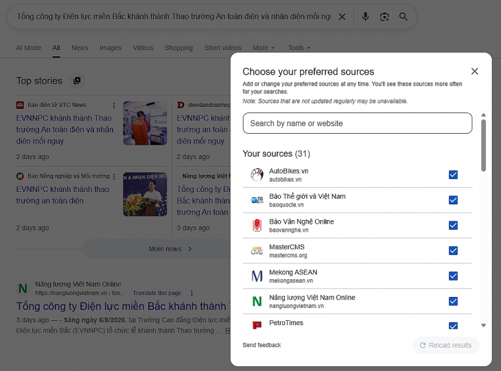 google nguon uu tien tinh nang moi giup doc gia chu dong theo doi cac website bao chi yeu thich