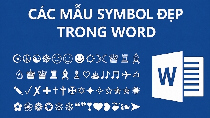 cac mau symbol dep trong word
