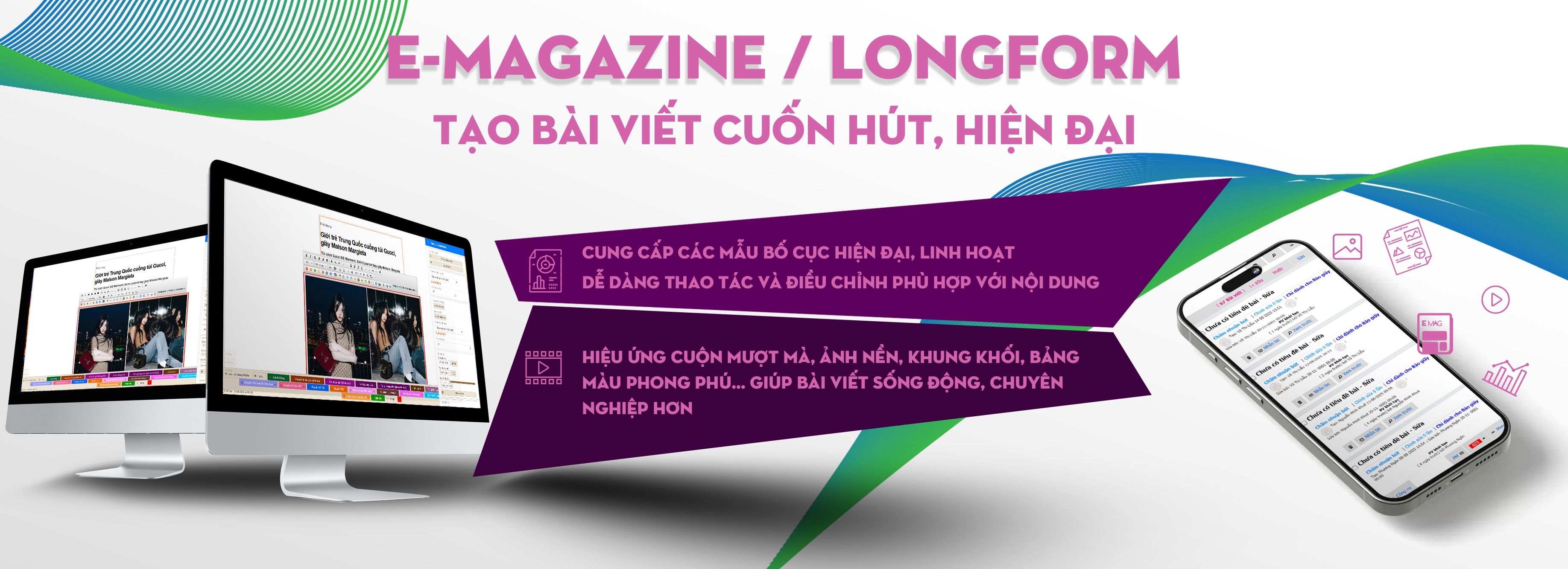 new mastercms huong dan lam bai longform emag update
