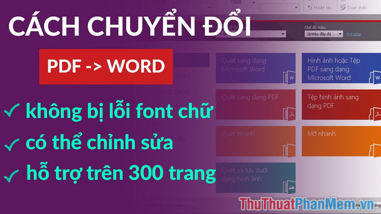 Chuyển đổi file PDF sang Word đôi khi gặp khó khăn trong việc lưu giữ định dạng của font chữ. Tuy nhiên, với công nghệ mới, giờ đây việc chuyển đổi file PDF sang Word đã trở nên dễ dàng và các bạn sẽ không còn lo lắng về việc bị lỗi font chữ nữa. Hãy bấm vào hình ảnh để tìm hiểu thêm về các công cụ hỗ trợ chuyển đổi file PDF sang Word.