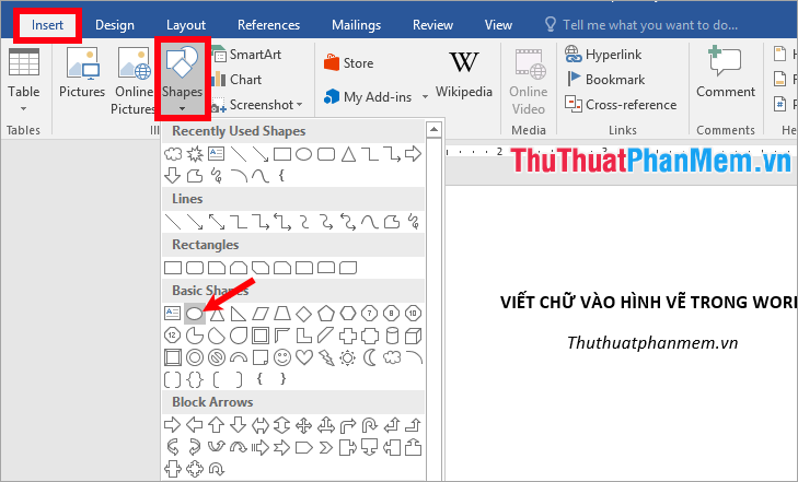 Cách Viết Chữ Vào Hình Vẽ Trong Word