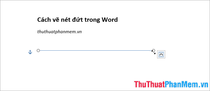 cach ve net dut trong word