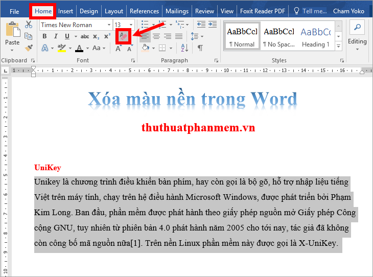 Với Microsoft Word, bạn có thể xoá một cách dễ dàng màu nền không mong muốn trong các tài liệu của mình. Hãy theo dõi hướng dẫn và biến đổi tài liệu của mình từ bình thường thành đặc biệt chỉ bằng vài thao tác đơn giản.