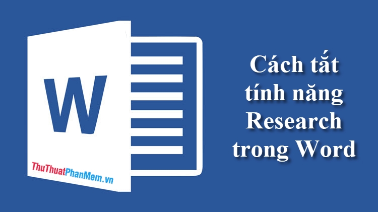 cach tat chuc nang research trong word