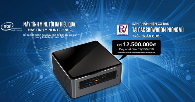 may tinh mini intel nuc chinh thuc len ke phong vu