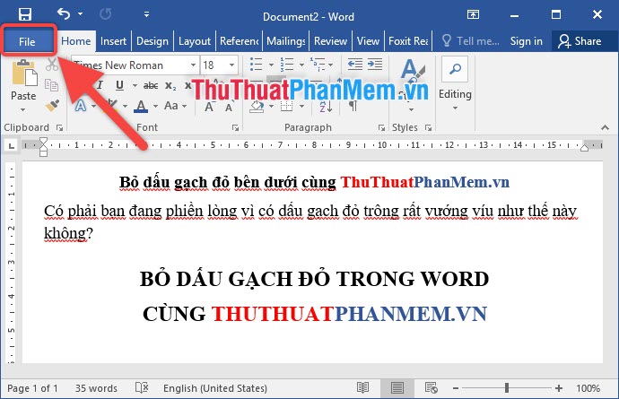 Chỉ cần một vài cú click chuột, bạn sẽ không còn thấy bất kỳ gạch chân đỏ nào trên tài liệu của mình. Hãy xem hình minh họa để trải nghiệm ngay tính năng này!