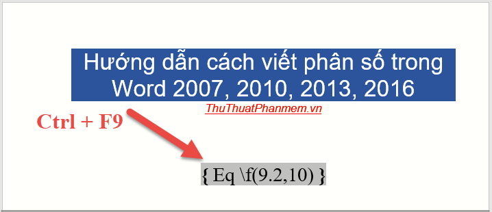 cach viet phan so sánh nhập word huong dan cach viet phan so sánh nhập word 2007 2010 2013 2016